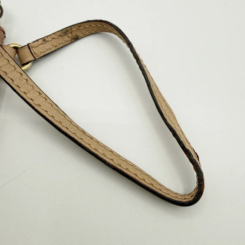 Michael Kors Rose Gold Signature‎ Monogram Wristlet Pouch Card Holder